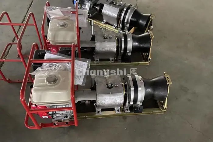 Engine Powered Winch Solution for Remote Power Line and Cable Installation Projects